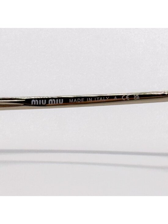 NEW MIU MIU SUNGLASSES MU52YS ZVN10R WOMEN GOLD/CREAM MU 52YS, SMU 52Y EYEWEAR main image 7